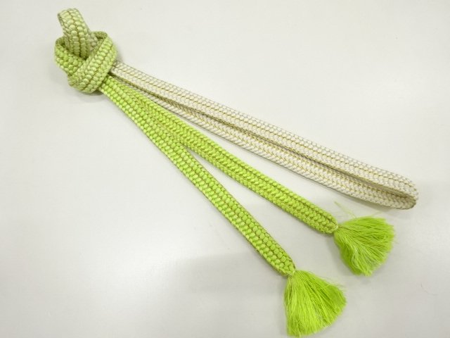 JAPANESE KIMONO / HAND-TIED OBIJIME CORD